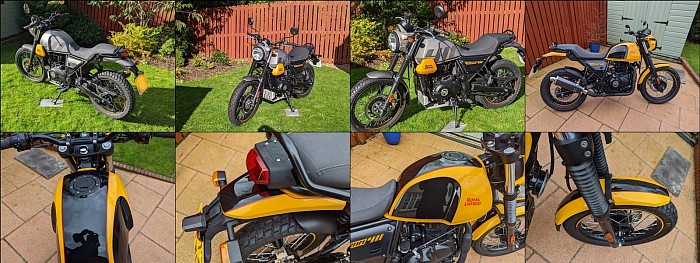 colour change on royal enfield motorbike